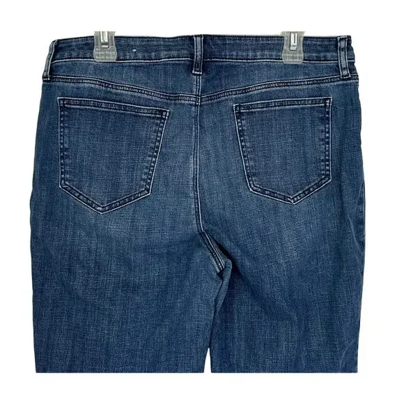 Chico's 2 So Slimming Girlfriend Slim Leg Ankle Jeans Size 12 - Picture 6 of 9